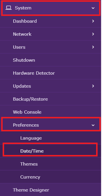 change datetime issabel